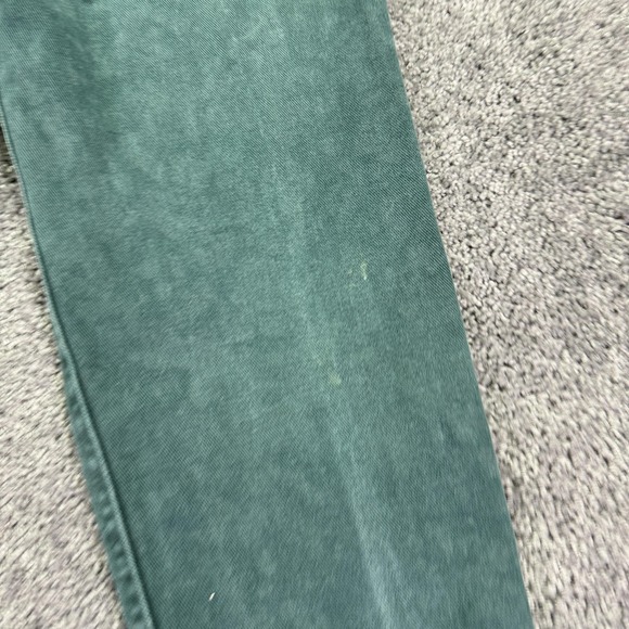 Vintage Lee Jeans Womens 16 Short Green High Rise Tapered Denim Medium Wash USA - Picture 10 of 13